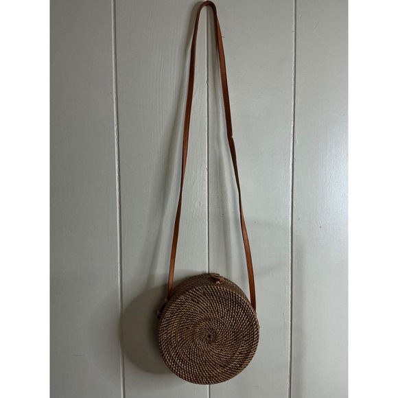 Poppy + Sage Handbags - Poppy + Sage‎ Crossbody Bag Women's Round Rattan Woven Straw Purse Boho Chic